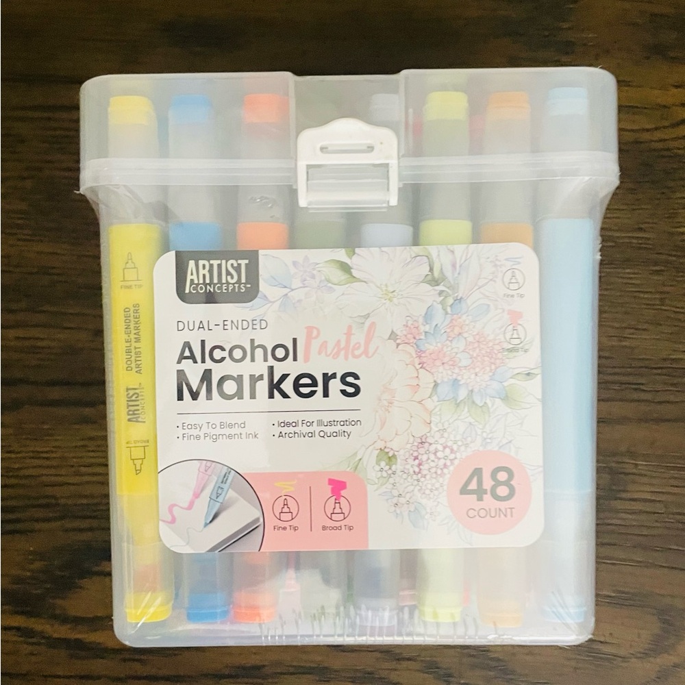 Dual-Ended Pastel Markers - 48 Count